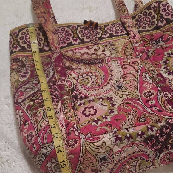 Vera Bradley Pink and Purple Paisley Tote - Picture 6 of 6